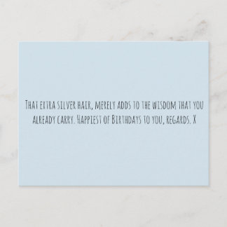 年おもしろい齢 ポストカード