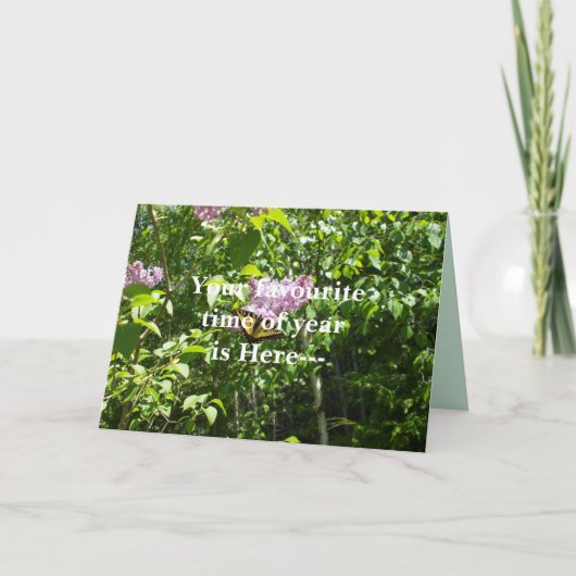 年お気に入りの4月の愚か者カードの時間 カード (正面)