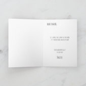 年が過ぎ去らぬかわいい図解入りの、写真付きの誕生日カード シーズンカード (内部)