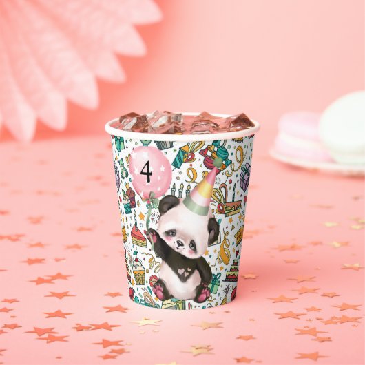 年ごとのハッピーバースデー 紙コップ (インサイチュ)