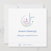 年ごとの祝福 (ミッドナイト) - グリーティングカード (裏面)