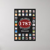 年と写真の名前の追加誕生日Canvas Print キャンバスプリント (正面)