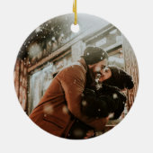 年と写真を持つカントリーシカ セラミックオーナメント (裏面)