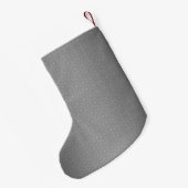 年と名をスモールと呼ぶシルバー・ダマスク夫妻 スモールクリスマスストッキング (裏面 (吊り時))