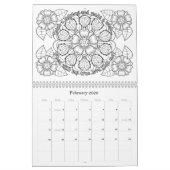 年によって着色するOrnaMENTALsの季節 カレンダー (2月 2026)