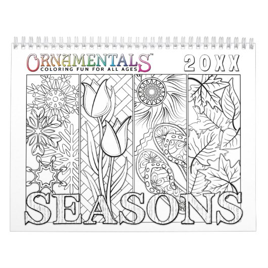 年によって着色するOrnaMENTALsの季節 カレンダー (カバー)