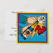 年によるポップアート・セレブレーションへの招待 招待状 (正面/裏面)