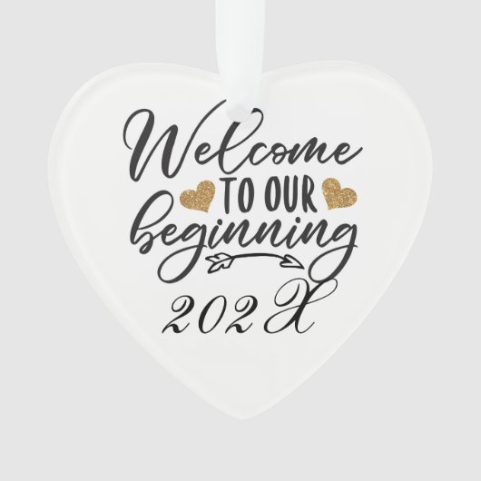 年に一度のスタートへようこそ オーナメント (正面)