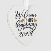 年に一度のスタートへようこそ オーナメント (正面)