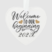 年に一度のスタートへようこそ オーナメント (裏面)