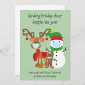 年に関係なく検疫送料休暇応援 シーズンカード (正面/裏面)