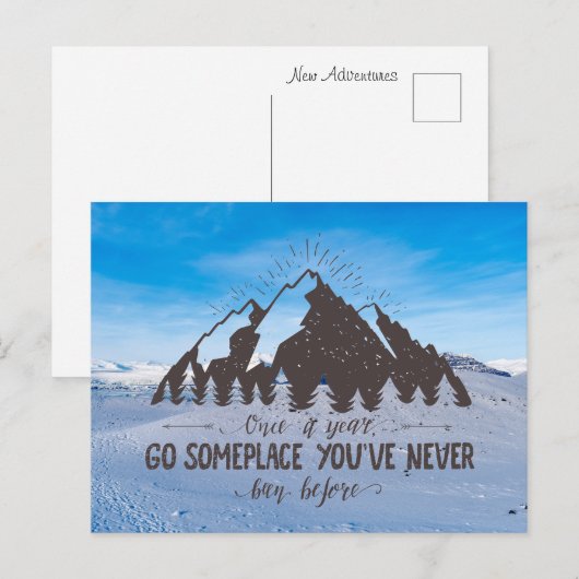 年に1回行く ポストカード (正面/裏面)