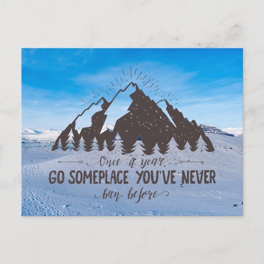 年に1回行く ポストカード (正面)