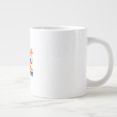 年に2回の6ヶ月間の休暇 楽しいマグカップ ジャンボコーヒーマグカップ (右)