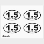 年に2回1.5マイル！シール 楕円形シール (シート)