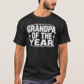 年のおじいちゃんレトロダストレスデザイン Tシャツ (正面)