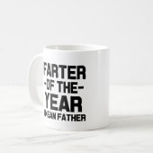 年のおもしろいなパパのマグのFarter コーヒーマグカップ (正面左)