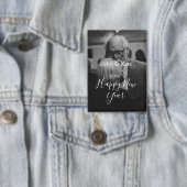 年のはじめのカップル写真 名前 年 白黒 缶バッジ (インサイチュ)