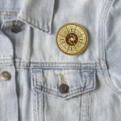 年のウィッカ信者の車輪 缶バッジ (インサイチュ)