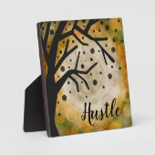 年のカスタマイズ可能な言葉 フォトプラーク (正面)