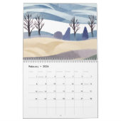 年のカレンダーの季節 カレンダー (2月 2026)