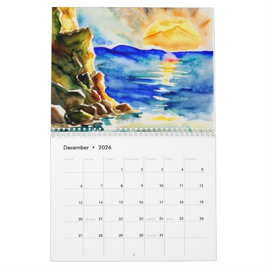 年のカレンダーの季節 カレンダー (12月 2026)