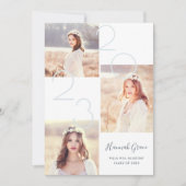 年のコラージュ |フォト卒業パーティー招待状 招待状 (正面)