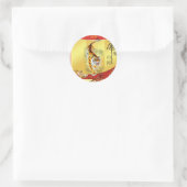 年のタイガーのシール ラウンドシール (バッグ)