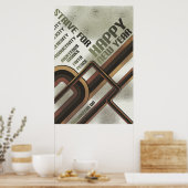 年のチェックリストに満足 ポスター (キッチン)