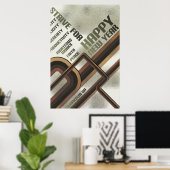 年のチェックリストに満足 ポスター (ホームオフィス)