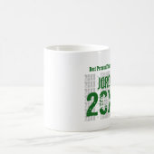 年のトレーナー緑の年 コーヒーマグカップ (中央)