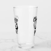 年のビールまたは飲むことへのカスタムな誕生日の応援 タンブラーグラス (左)