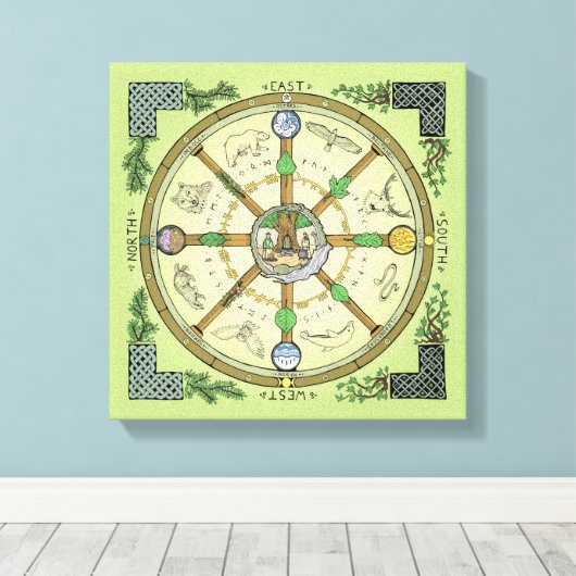 年のホイール – キャンバス (インサイチュ (ウッドフロア))