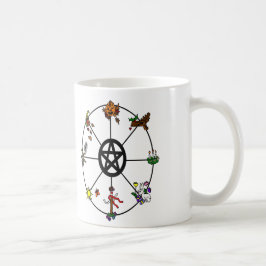 年のマグの異教のな車輪 コーヒーマグカップ
