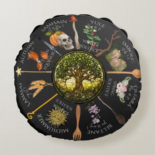 年のマグカルホイール ラウンドクッション (正面)