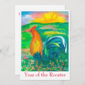 年のルースターパーティの招待状 招待状 (正面/裏面)