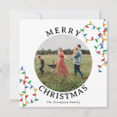 年のレビューのクリスマスカードファミリー毎月の写真 (正面)