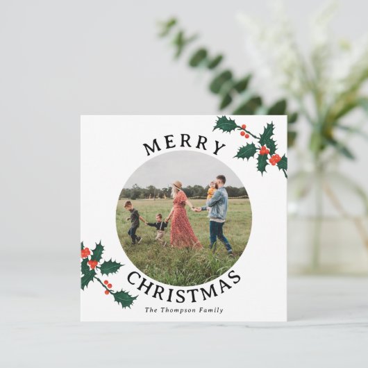 年のレビューのクリスマスカードファミリー毎月の写真 (スタンド正面)