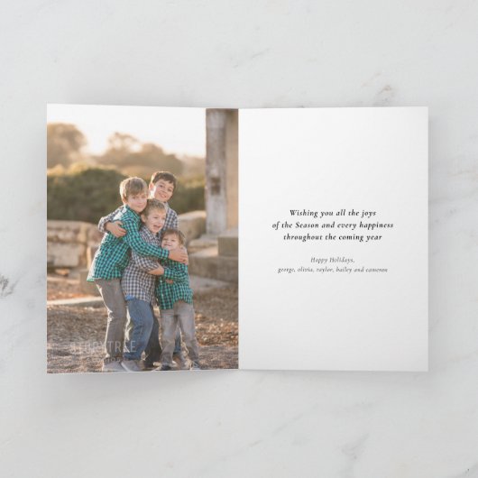 年の休日の写真カードのほとんどのすばらしい時間 シーズンカード (内部)
