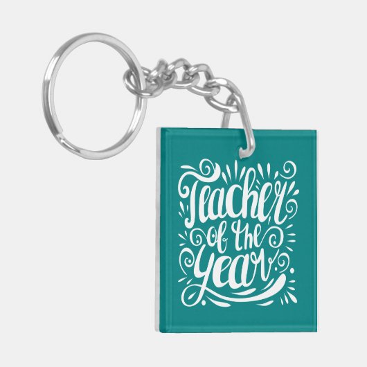 年の先生 キーホルダー (正面左)