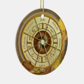年の円形のオーナメントの車輪 セラミックオーナメント (右)