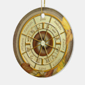 年の円形のオーナメントの車輪 セラミックオーナメント (左)