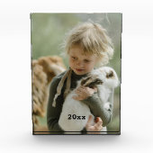 年の写真ブロック付き家族 フォトブロック (正面)