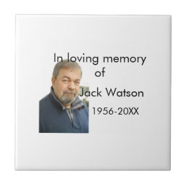 年の写真葬儀の名前の愛する思い出モダンで タイル