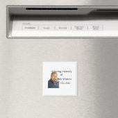 年の写真葬儀の名前の愛する思い出モダンで マグネット (インサイチュ (食洗機))