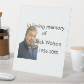 年の写真葬儀の名前の愛する思い出モダンで 台座サイン (インサイチュ)