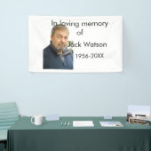 年の写真葬儀の名前の愛する思い出モダンで 横断幕 (トレードショー)