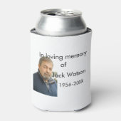 年の写真葬儀の名前の愛する思い出モダンで 缶クーラー (缶正面)