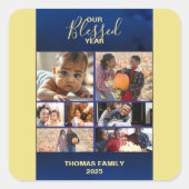 年の写真賛美を追加 スクエアシール (正面)