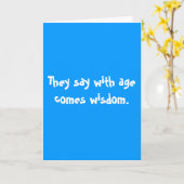 年の割には言来う。 カード (黄色い花)